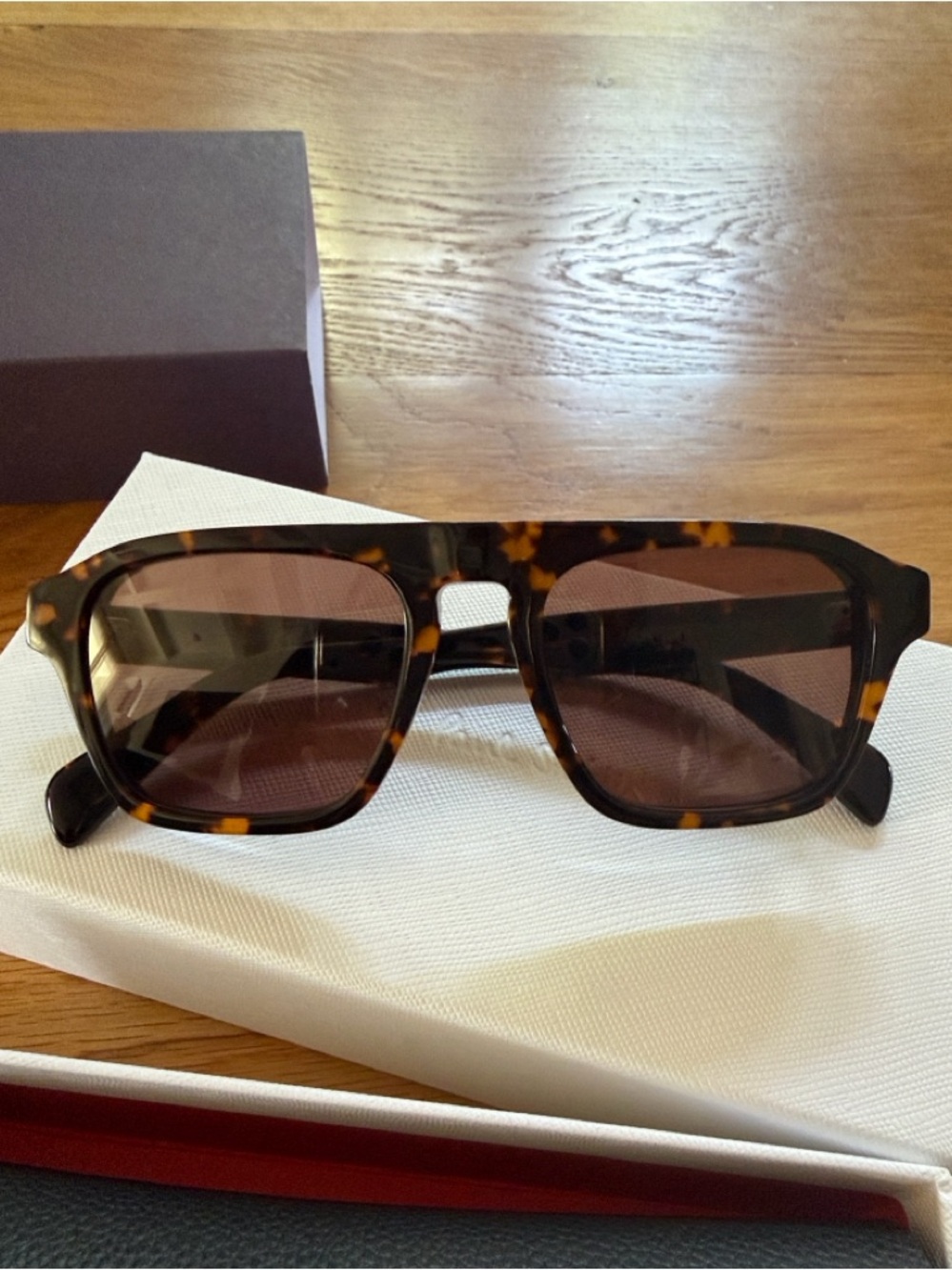 Paul Smith Tortoiseshell Brown Square Sunglasses Brand New